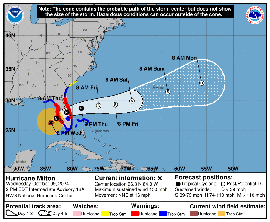 Live updates Hurricane Milton set to make landfall in Florida